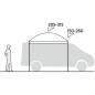 Preview: Easy Camp Busvordach Stryn Canopy, Sonnensegel, grau, Modell 2025